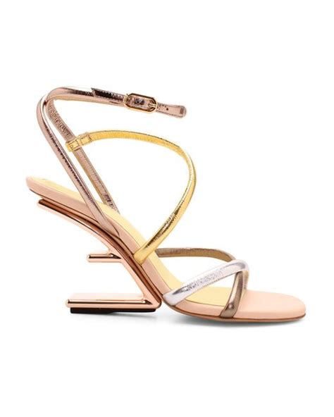 fendi silver sandals|fendi heels sandals.